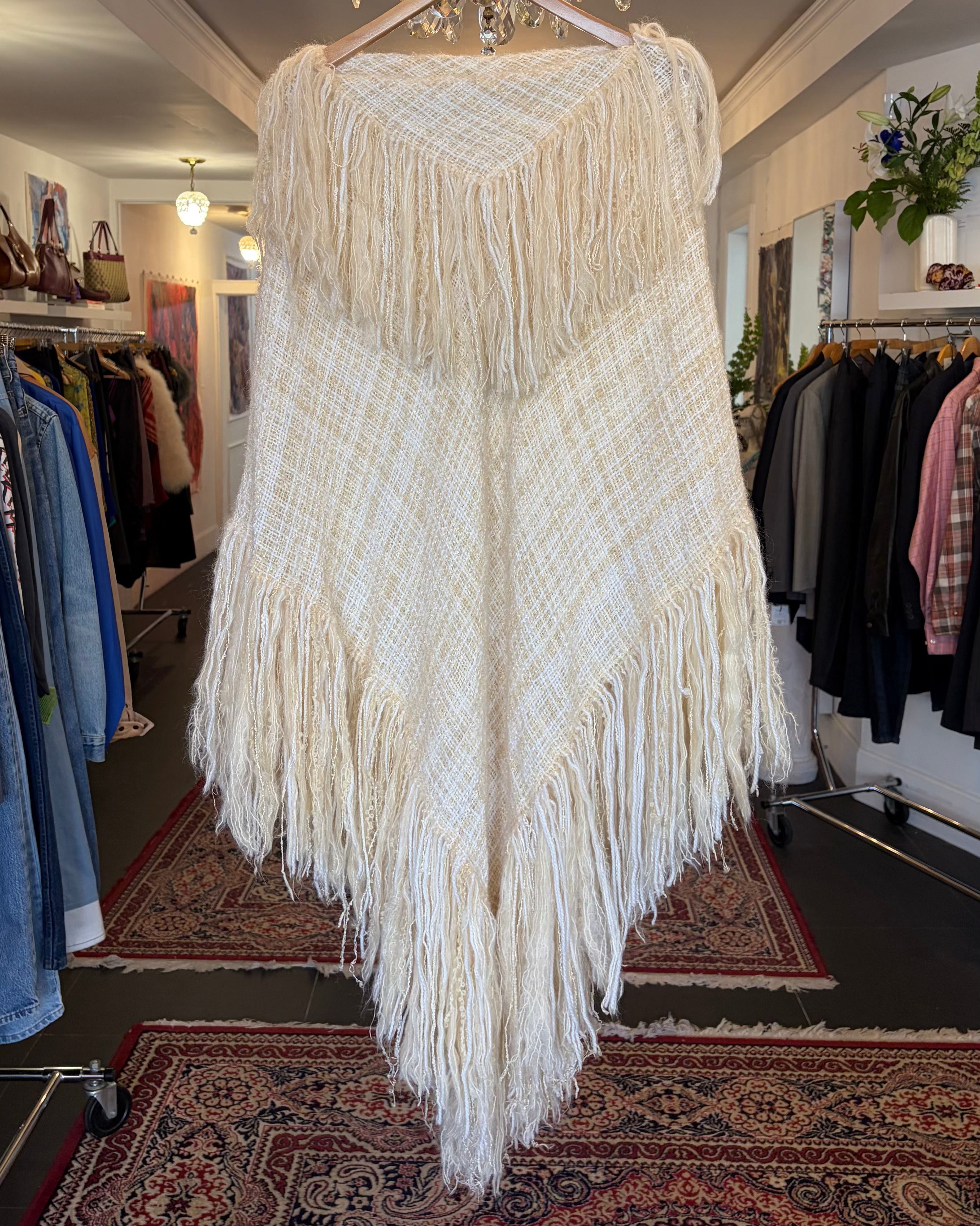 1970s Fringe Poncho