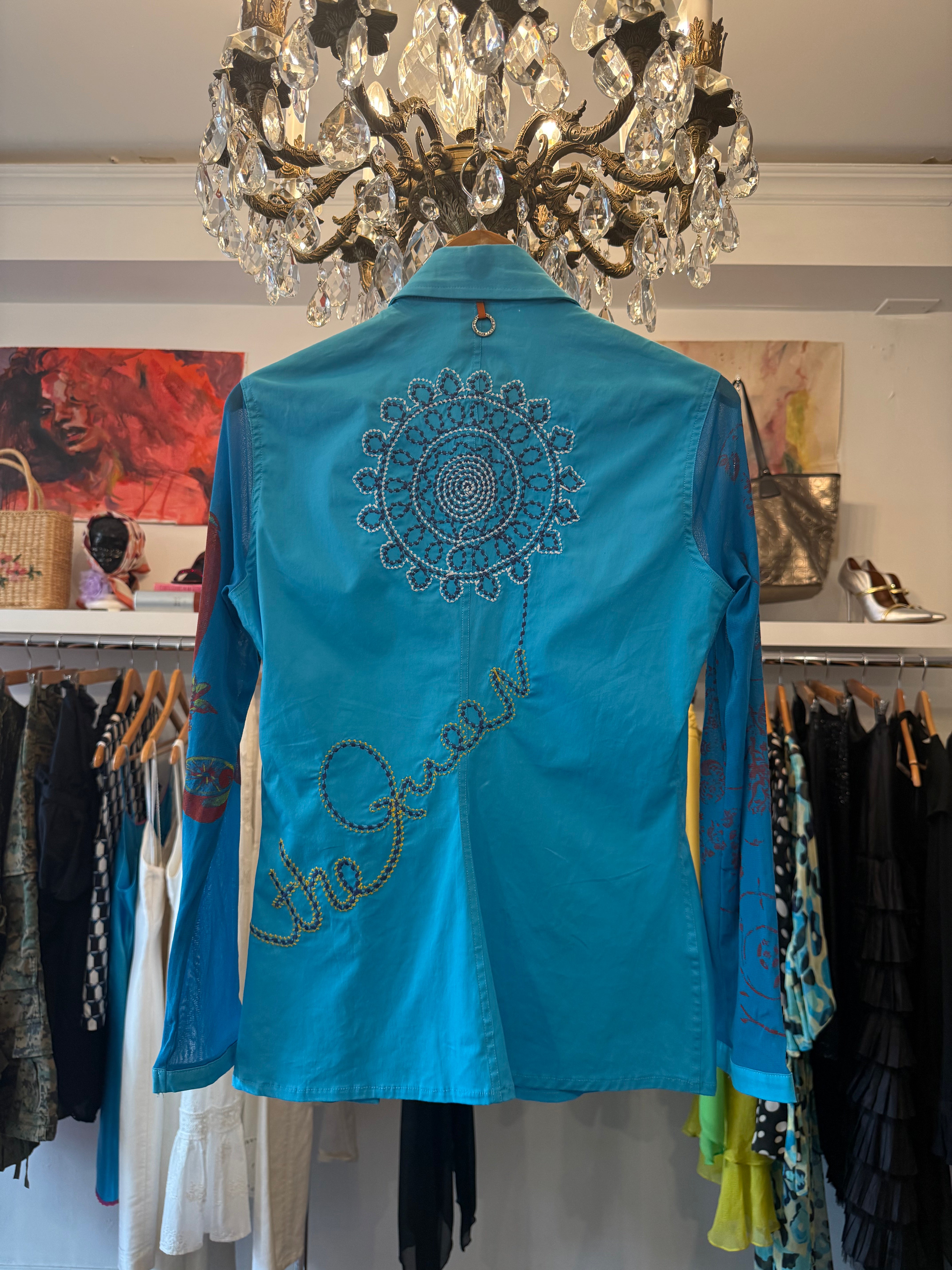 2000s Save The Queen Embroidered Shirt