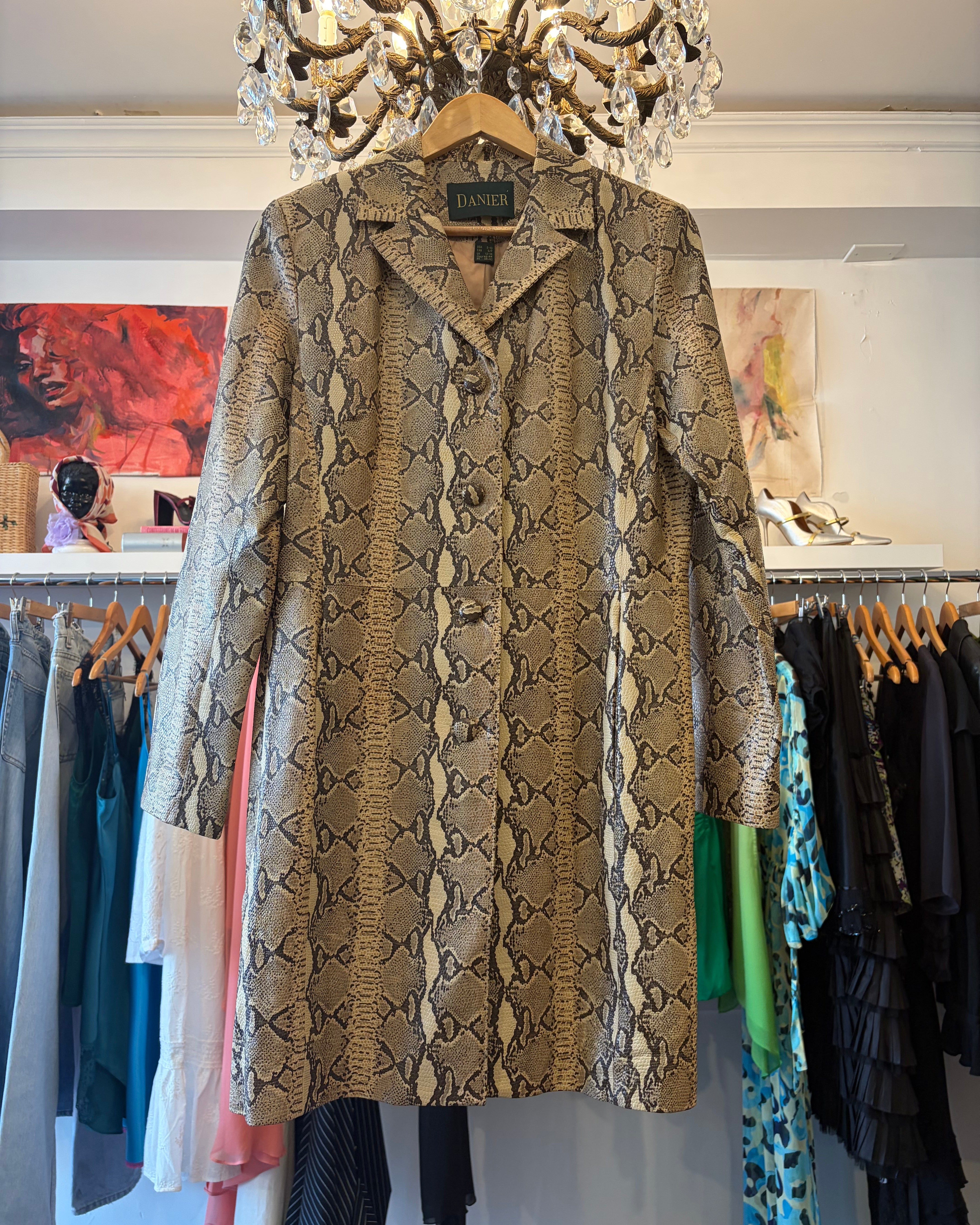 1990s Danier Snakeskin Jacket
