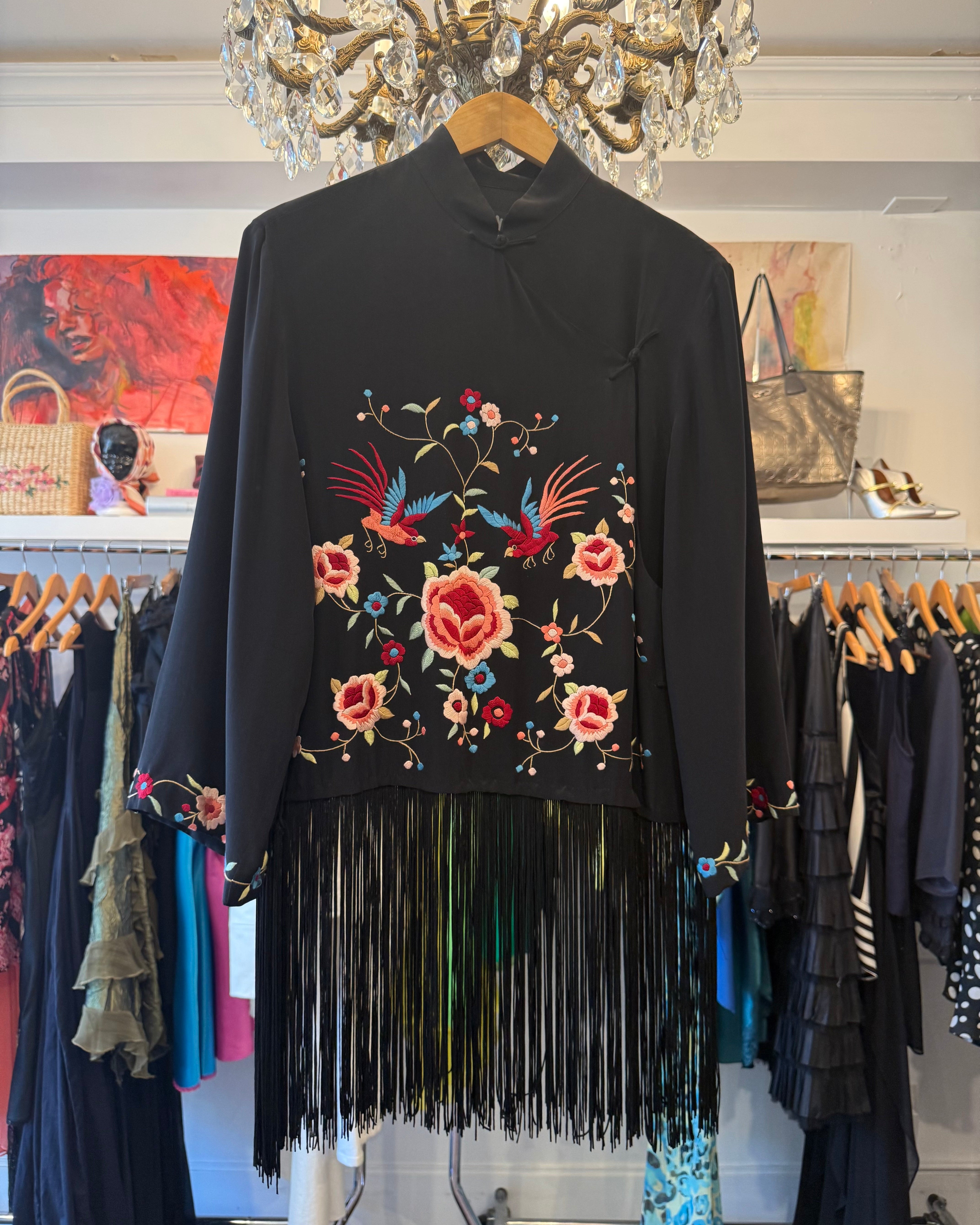 2000s Sue Wong Silk Blazer