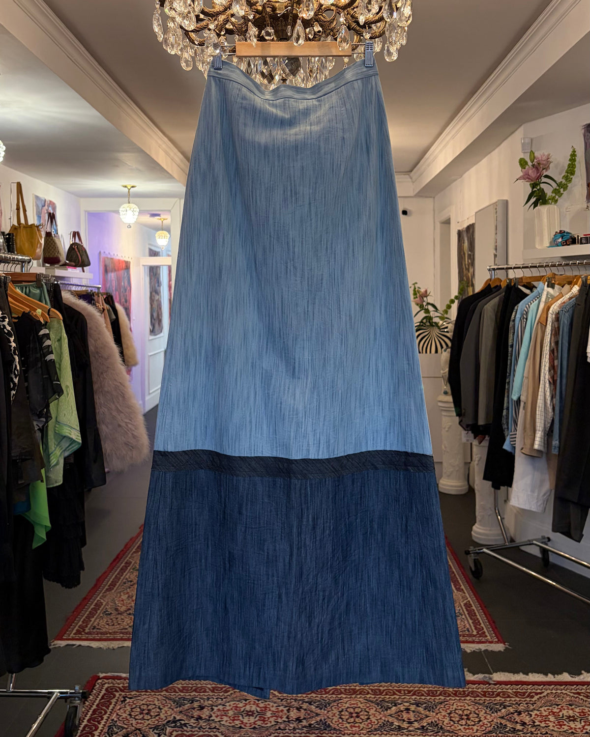 2000s Dsquared2 Denim Maxi Skirt