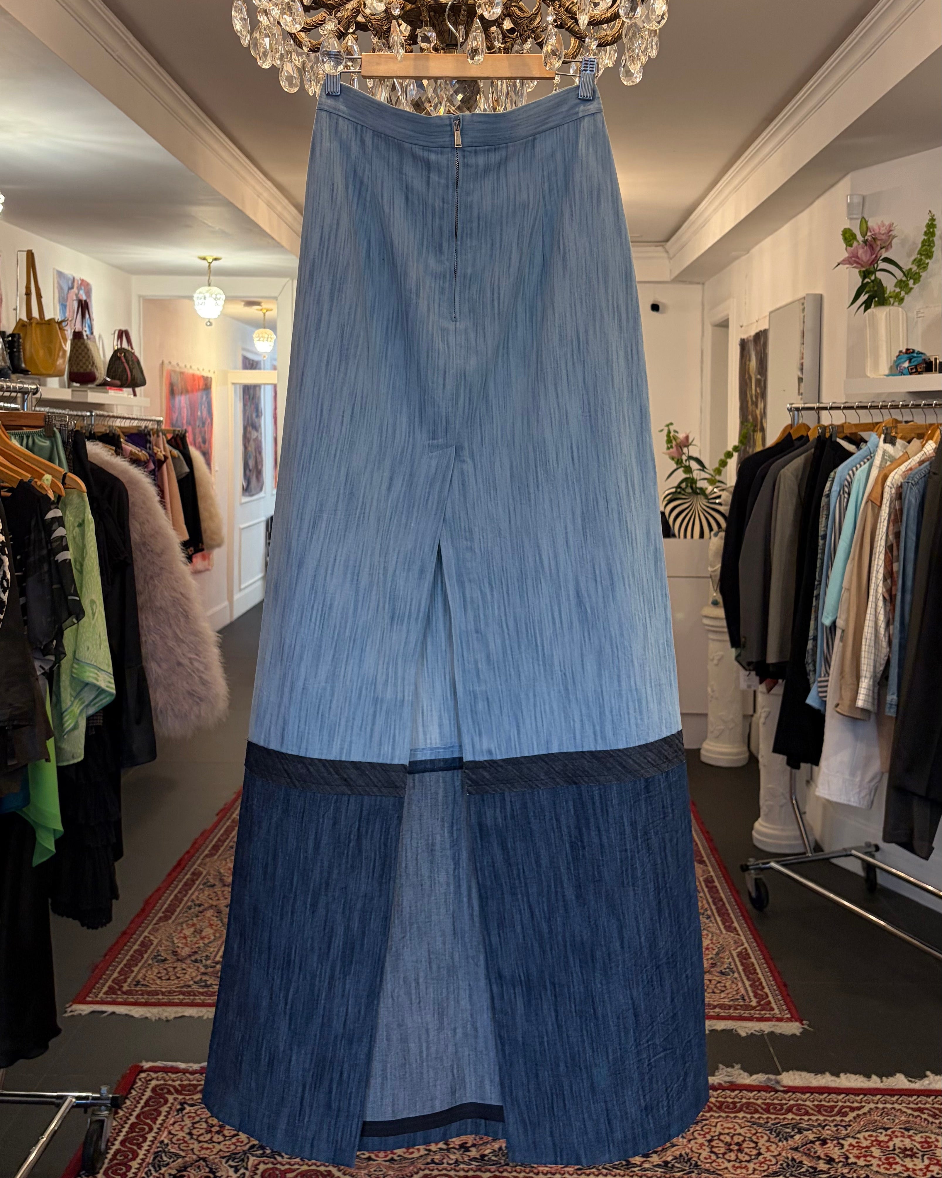 2000s Dsquared2 Denim Maxi Skirt