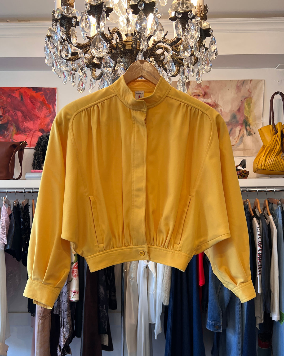 1980s Emanuel Ungaro Cropped Wool Jacket