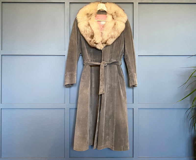 1970s Penny Lane Fur Trim Coat - Main Image