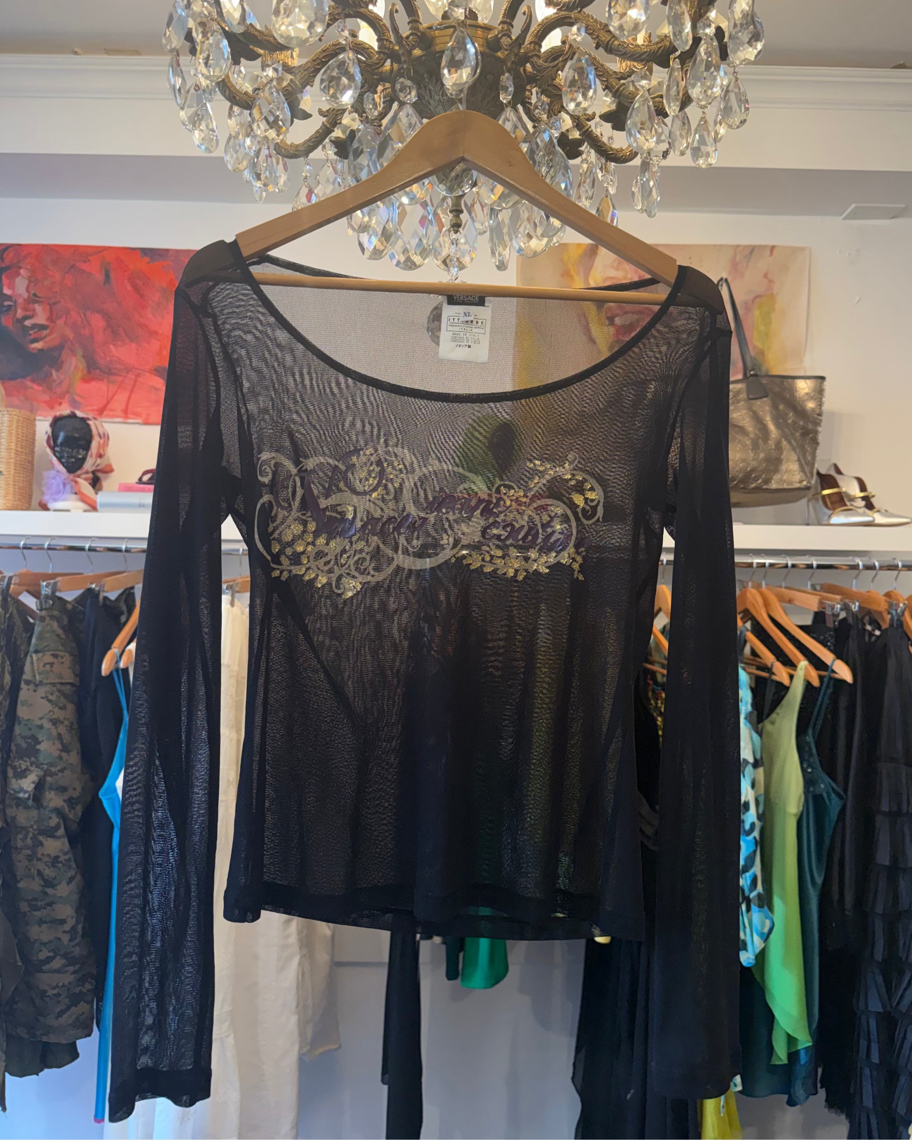 1990s Versace Graphic Top