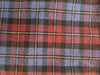 Burgundy Plaid Mini Skirt