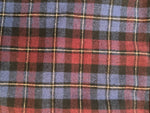 Burgundy Plaid Mini Skirt