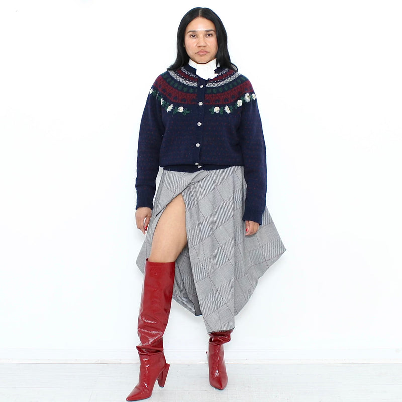 1980s Fairisle Wool Cardigan