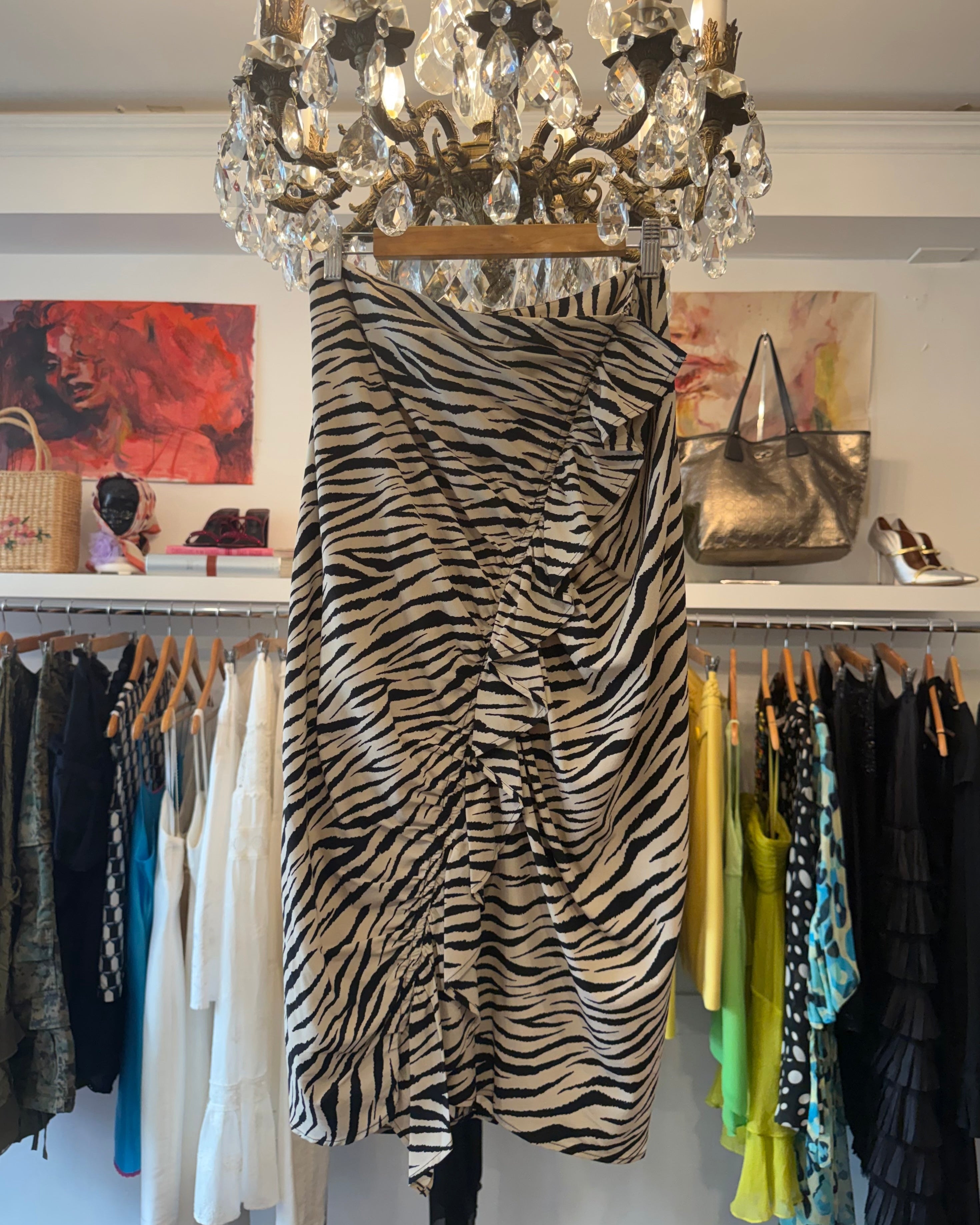 2000s A.L.C Silk Skirt