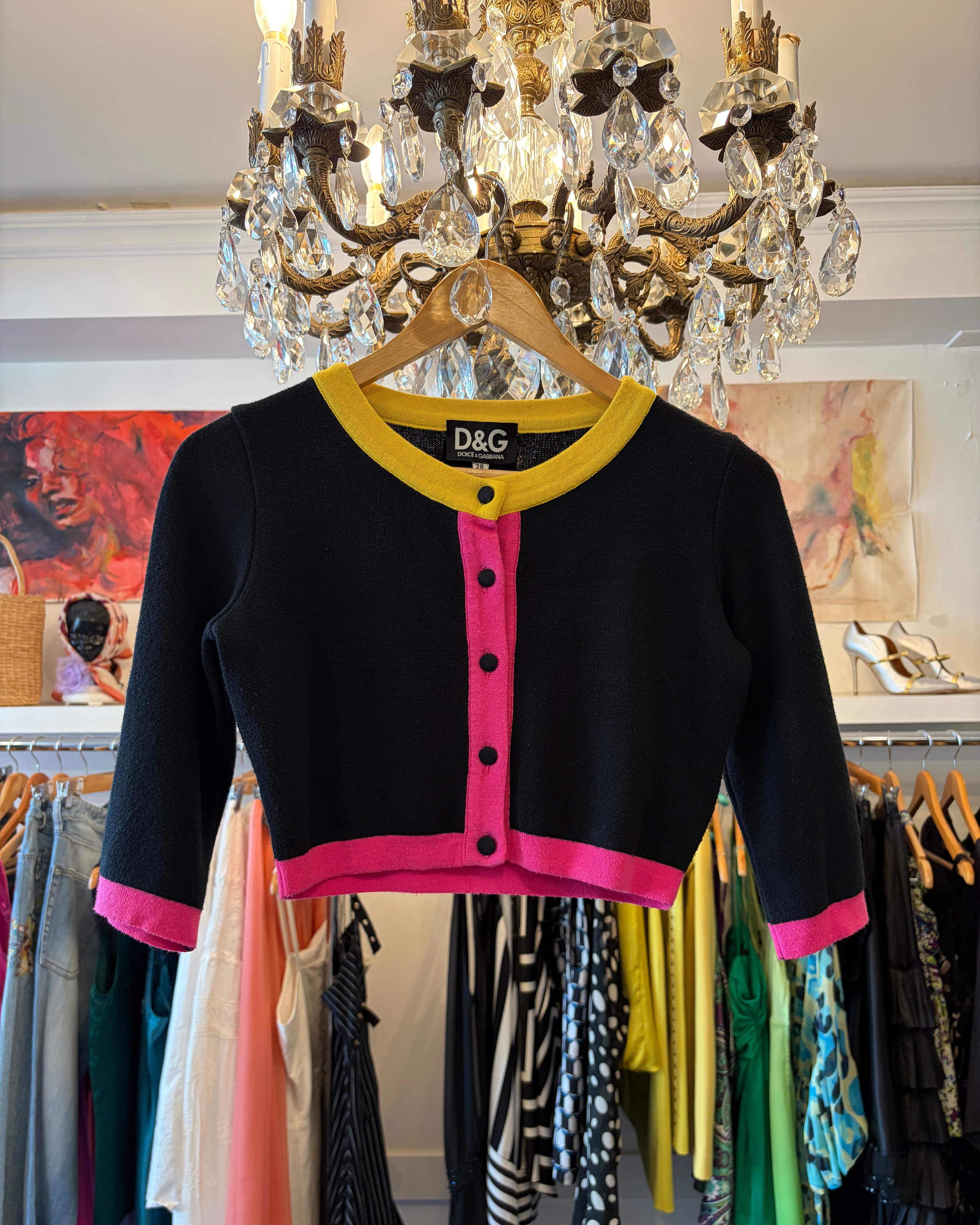 1990s Dolce & Gabanna Cropped Cardigan
