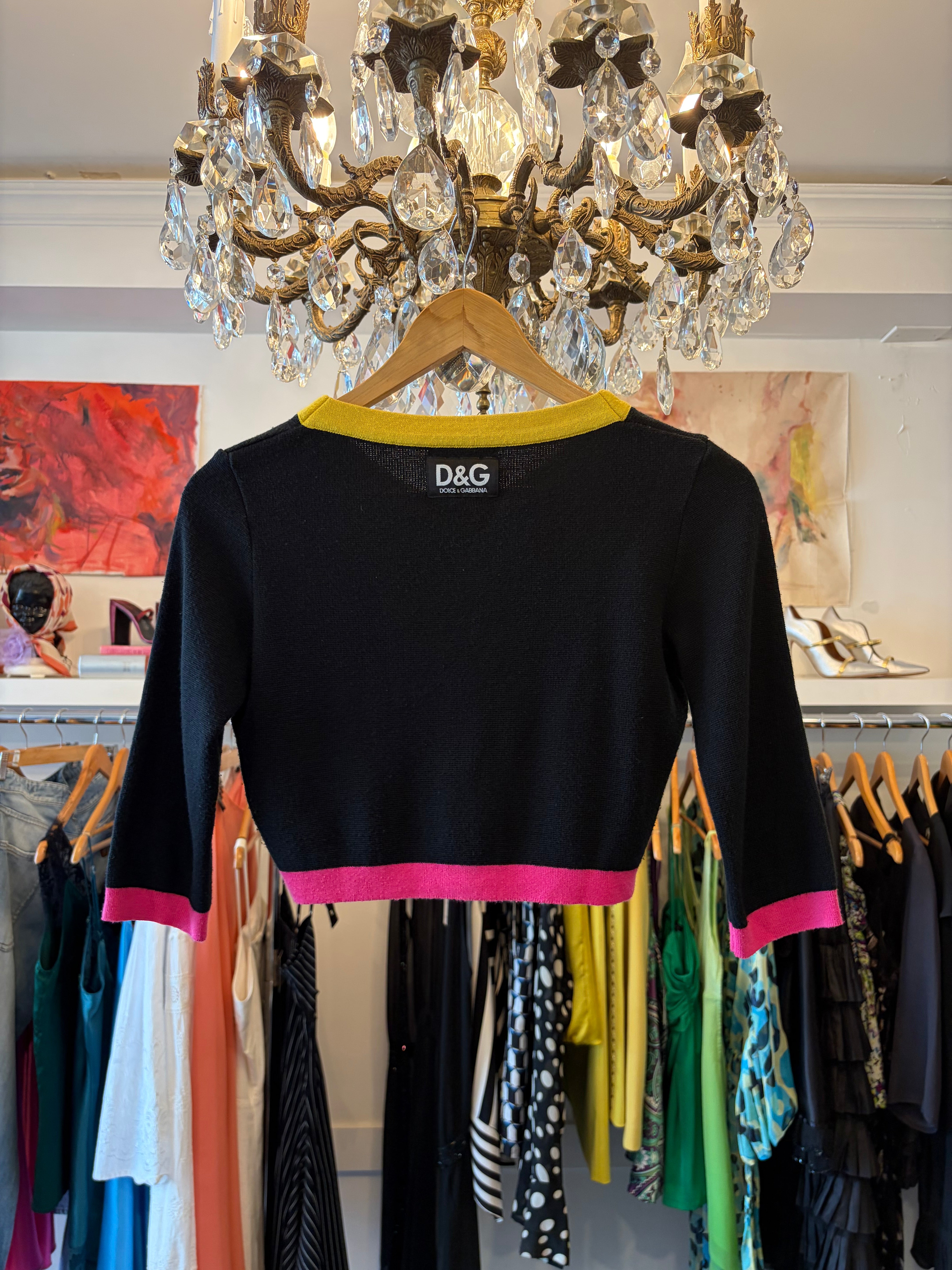 1990s Dolce & Gabanna Cropped Cardigan