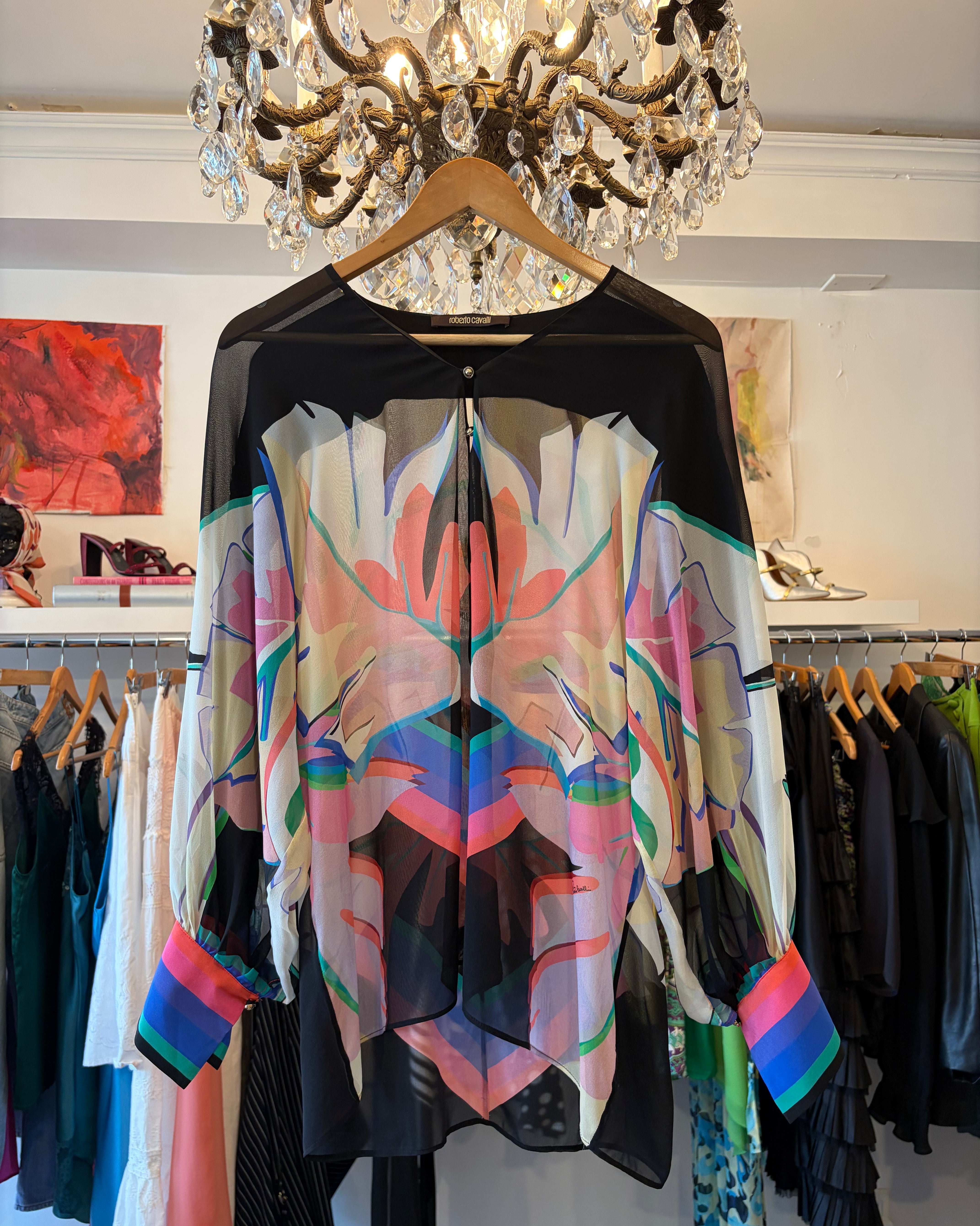 2023 Roberto Cavalli Silk Top