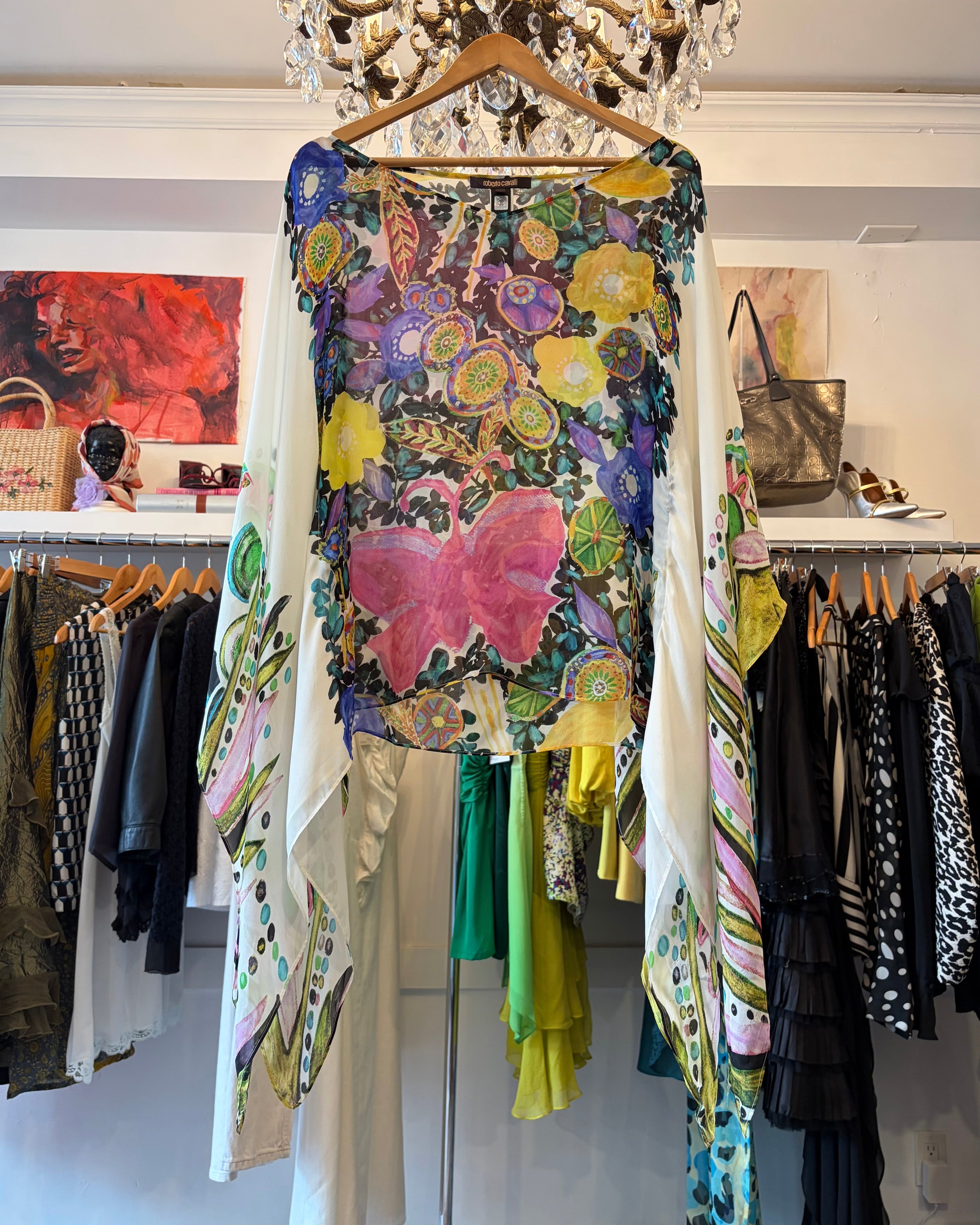 2000s Roberto Cavalli Silk Kimono