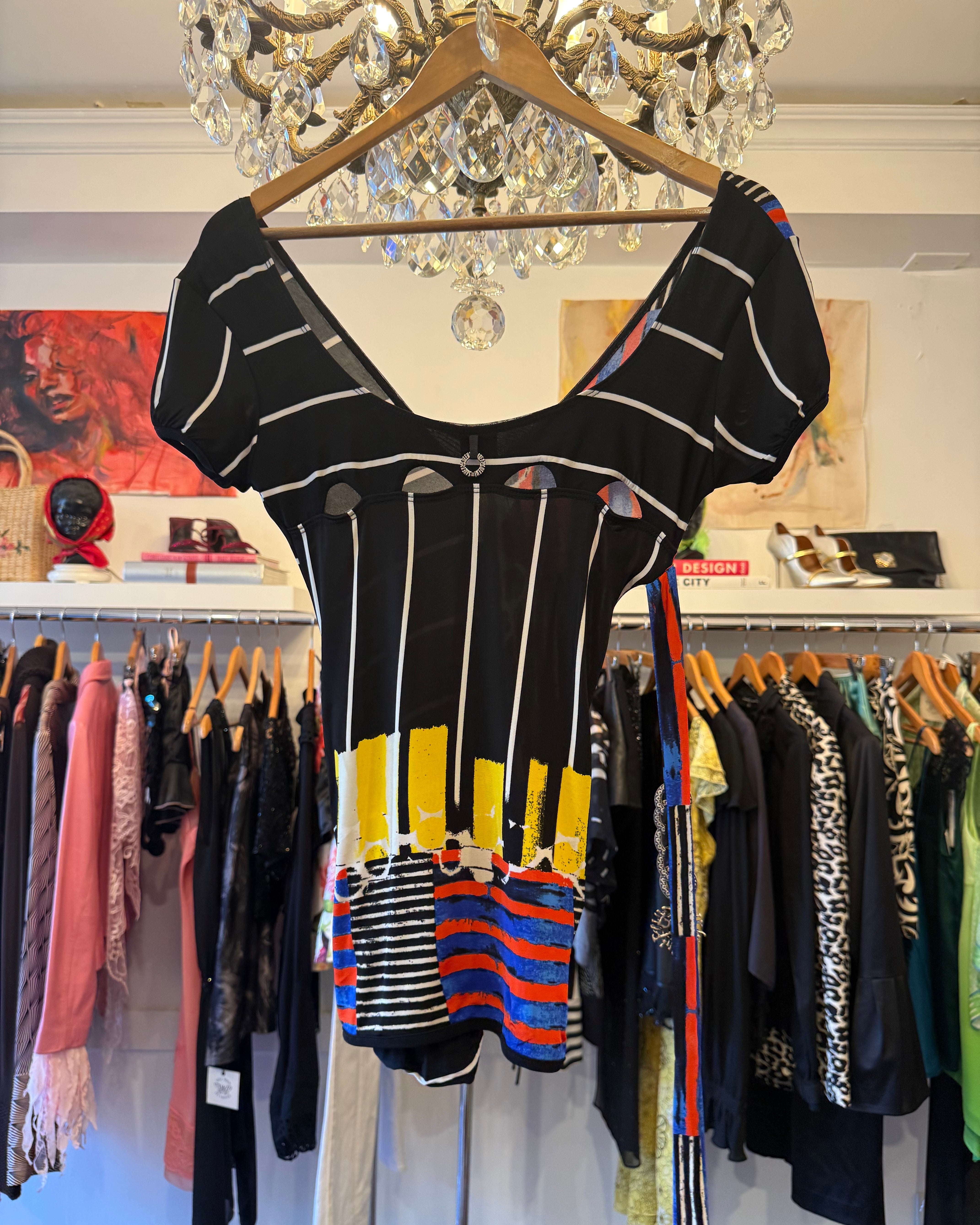 2000s Save The Queen Striped Top