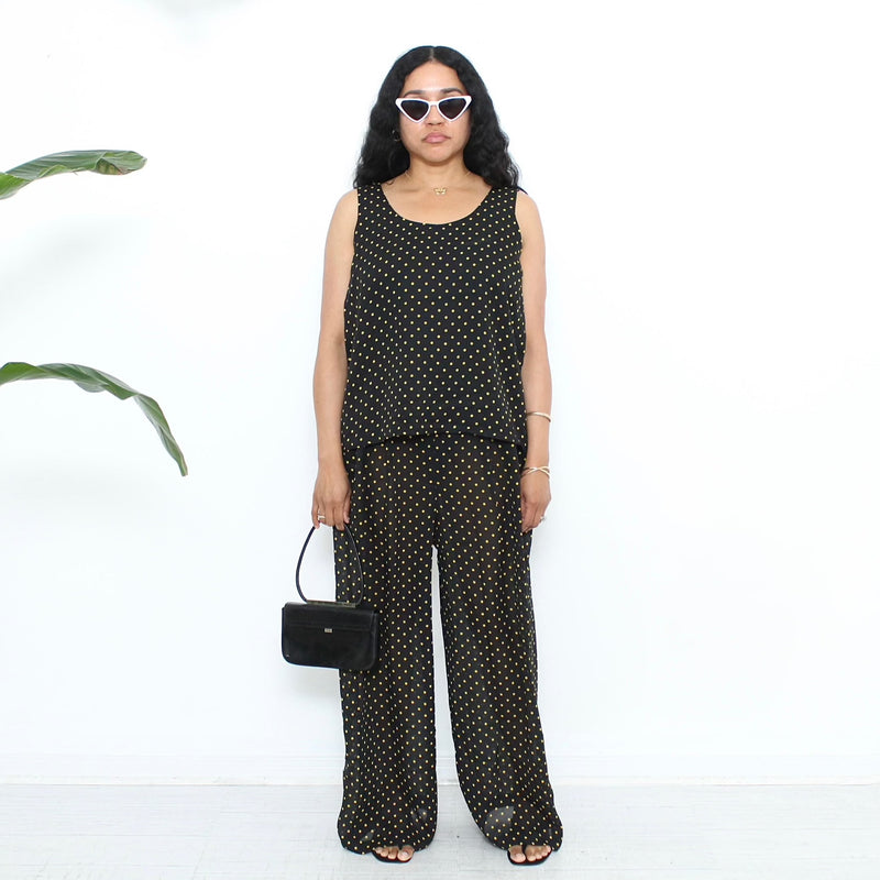 1980s Polka-Dot Pant Set
