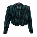 1980s Sparkly Cropped Blazer