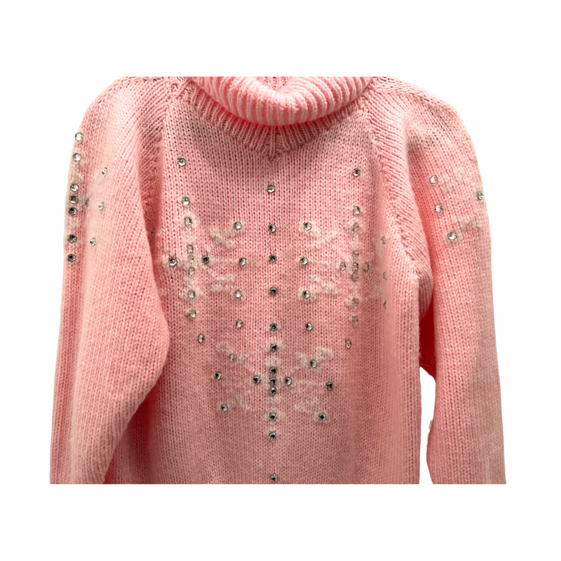 1980s Snowflake Turtleneck Sweater