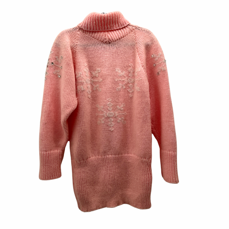 1980s Snowflake Turtleneck Sweater