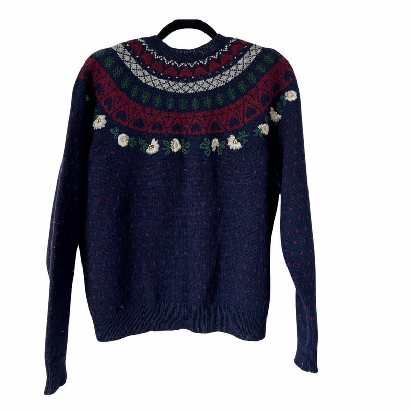 1980s Fairisle Wool Cardigan