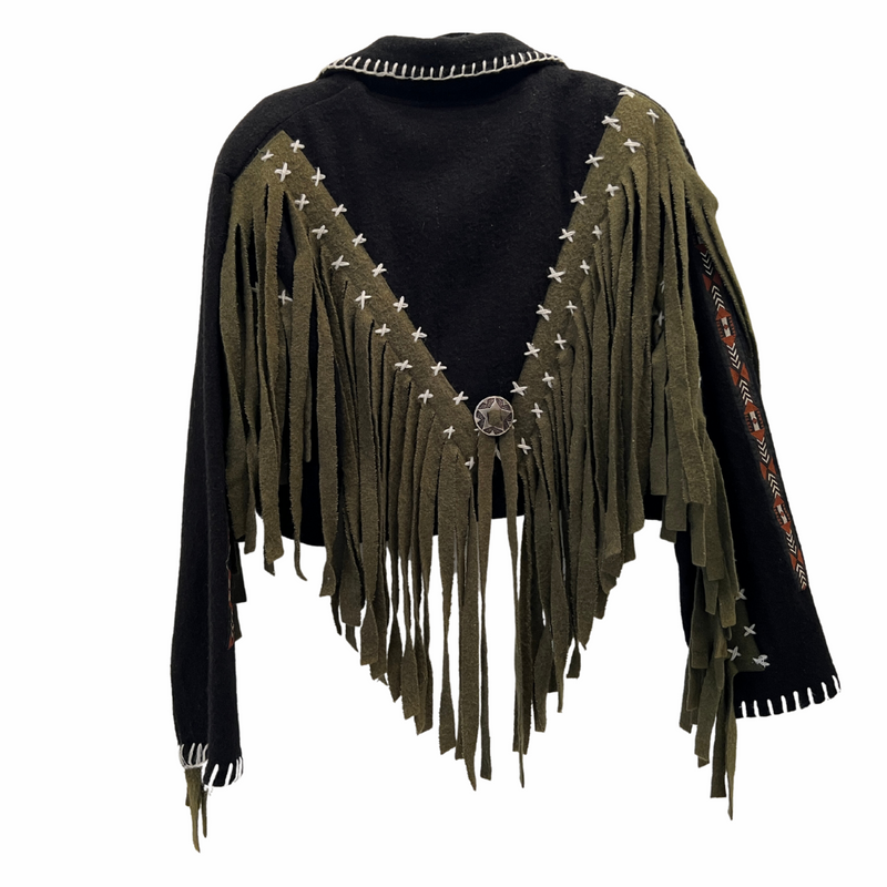 1980s Wool Fringe Jacket