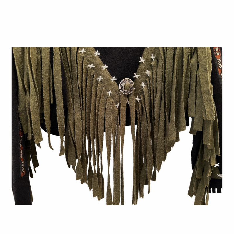 1980s Wool Fringe Jacket