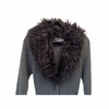1990s Faux Fur Trim Duster
