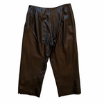 1990s Leather Capri Pants