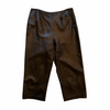 1990s Leather Capri Pants