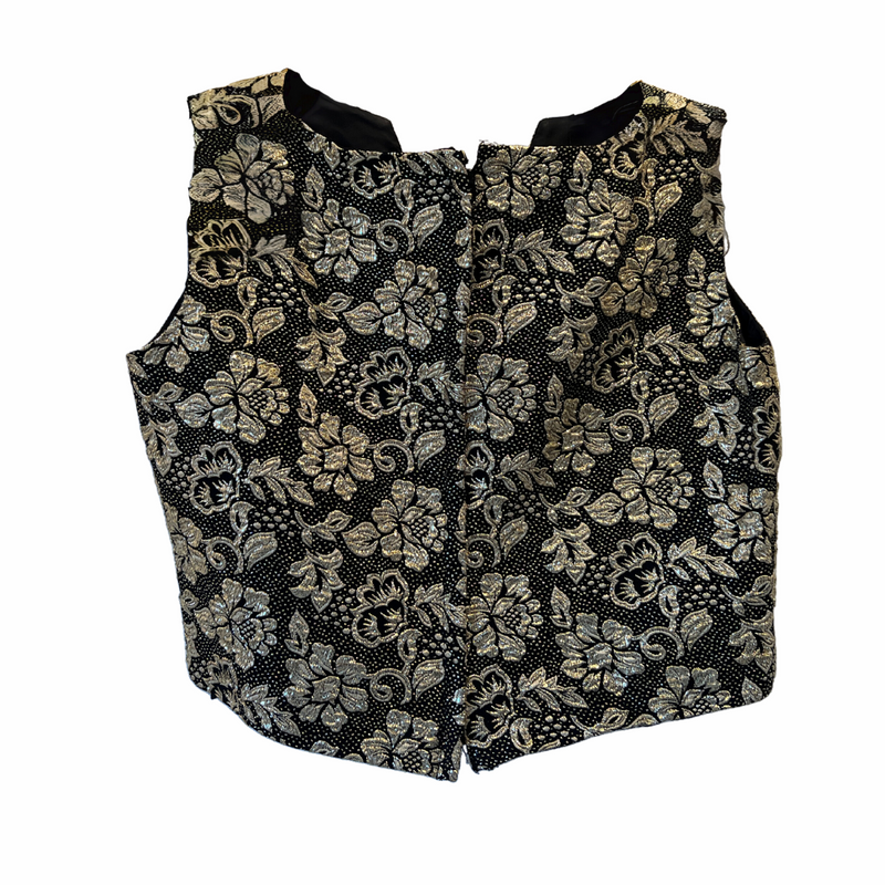 1960s Metallic Brocade Top