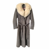 1970s. Fur Collar Suede Coat