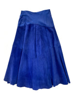 Gorgeous 1980s Full Suede Skirt