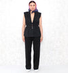 1980s Structured Waistcoat with Belt