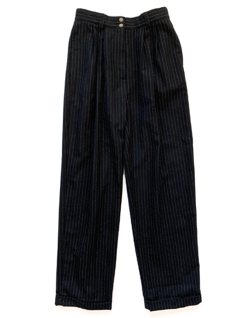 1980s Three-Piece Pinstripe Suit
