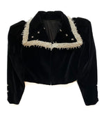 1970s Velvet Victorian Style Blazer
