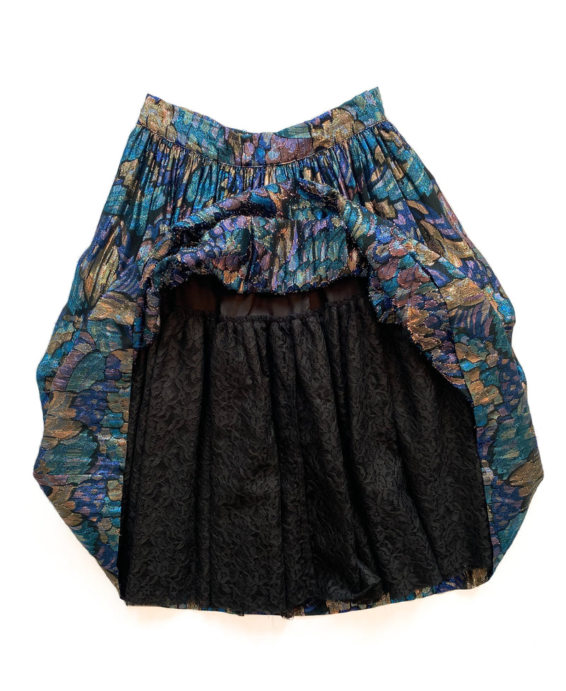 1980s Metallic Skirt-Set