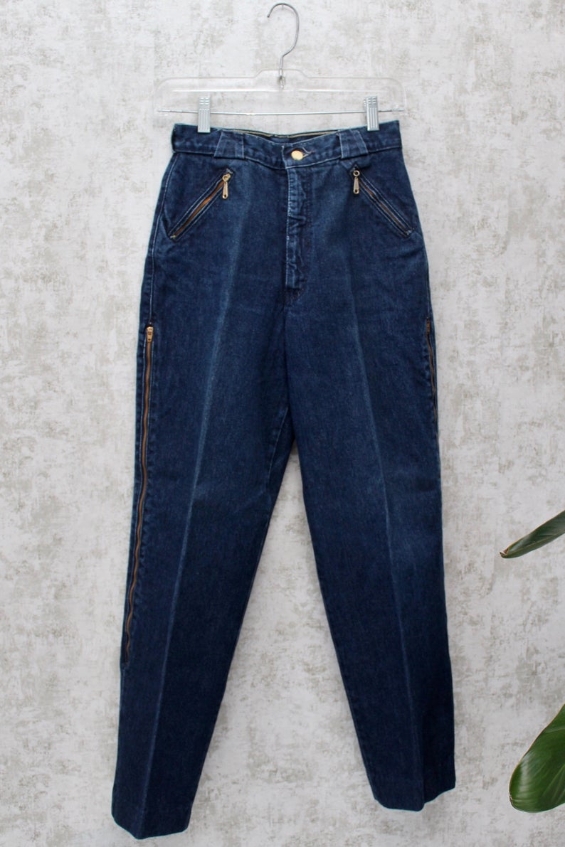 1980s Zipper Jeans