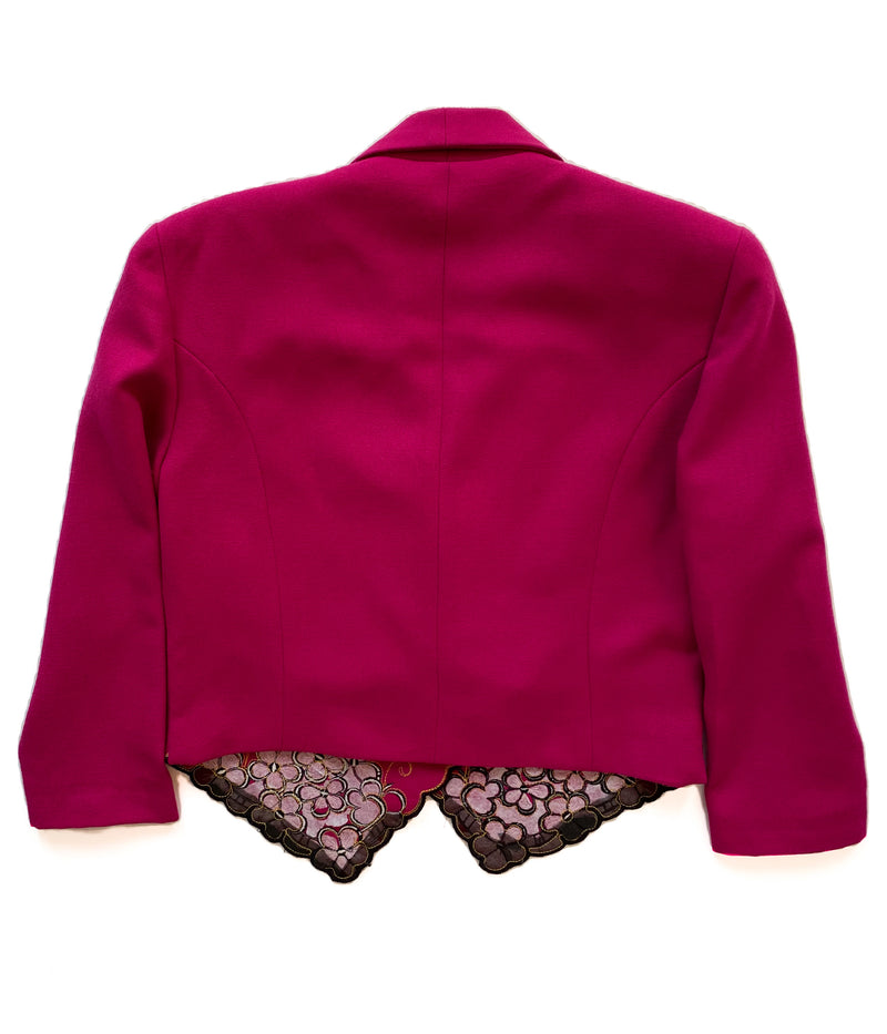 ON HOLD FOR L...Cool 1980s Pink Blazer