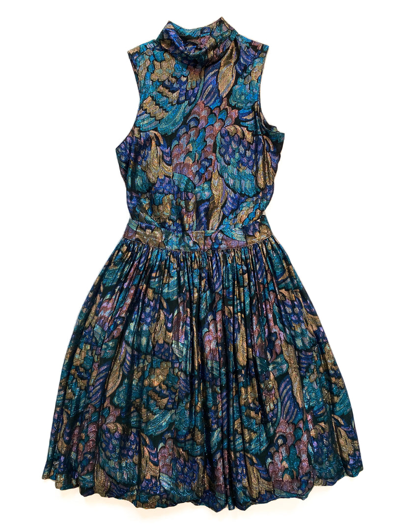 1980s Metallic Skirt-Set