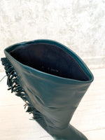 1980s Fringe Leather Boots