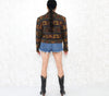 Vintage Cropped Southwestern Blazer