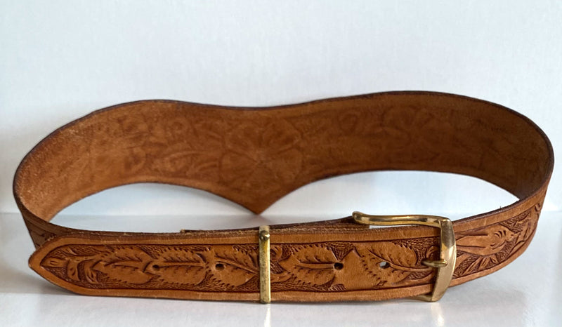 Wonder Woman Tooled Leather Belt