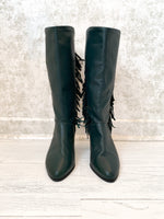 1980s Fringe Leather Boots