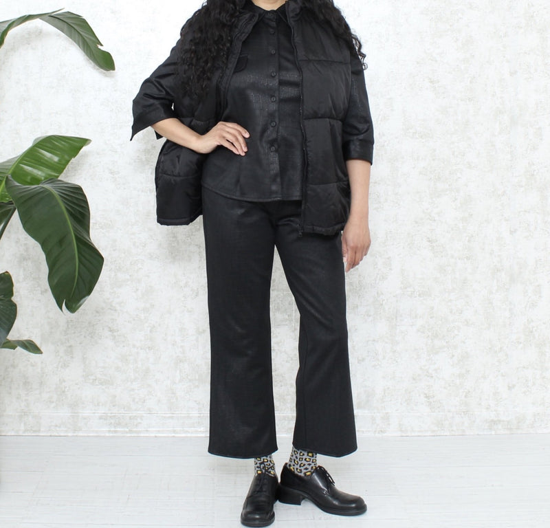 1970s Cropped Pants and Shirt Set