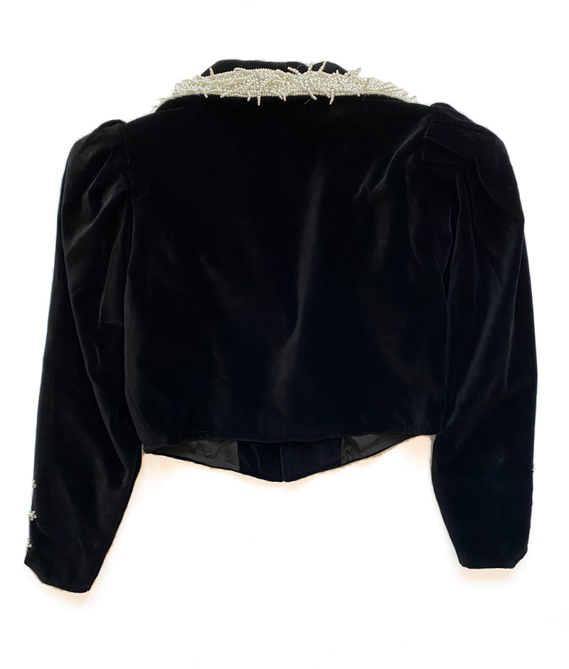 1970s Velvet Victorian Style Blazer