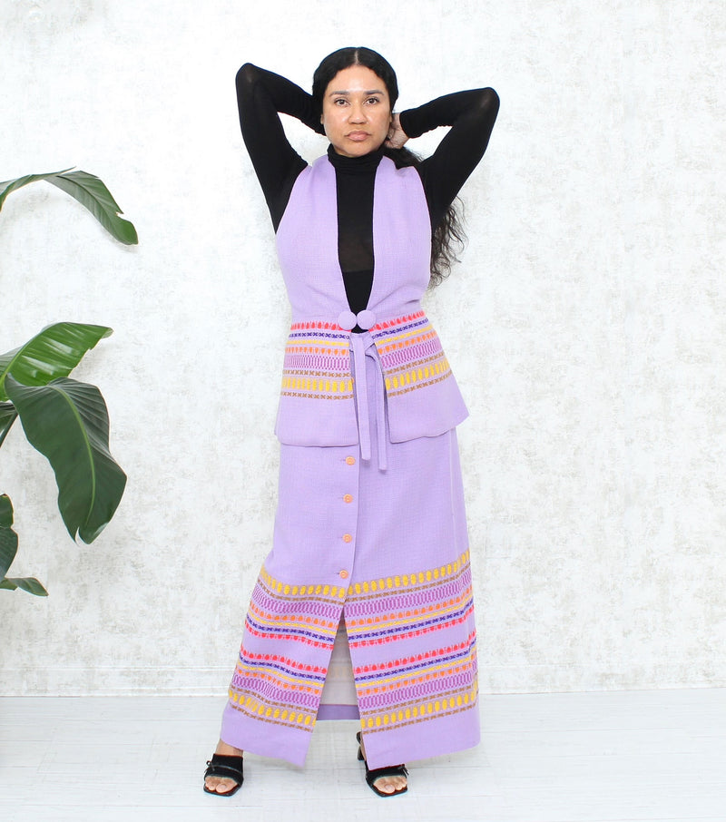 1960s Embroidered Three- Piece Set
