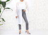 1980s White Organza Overshirt