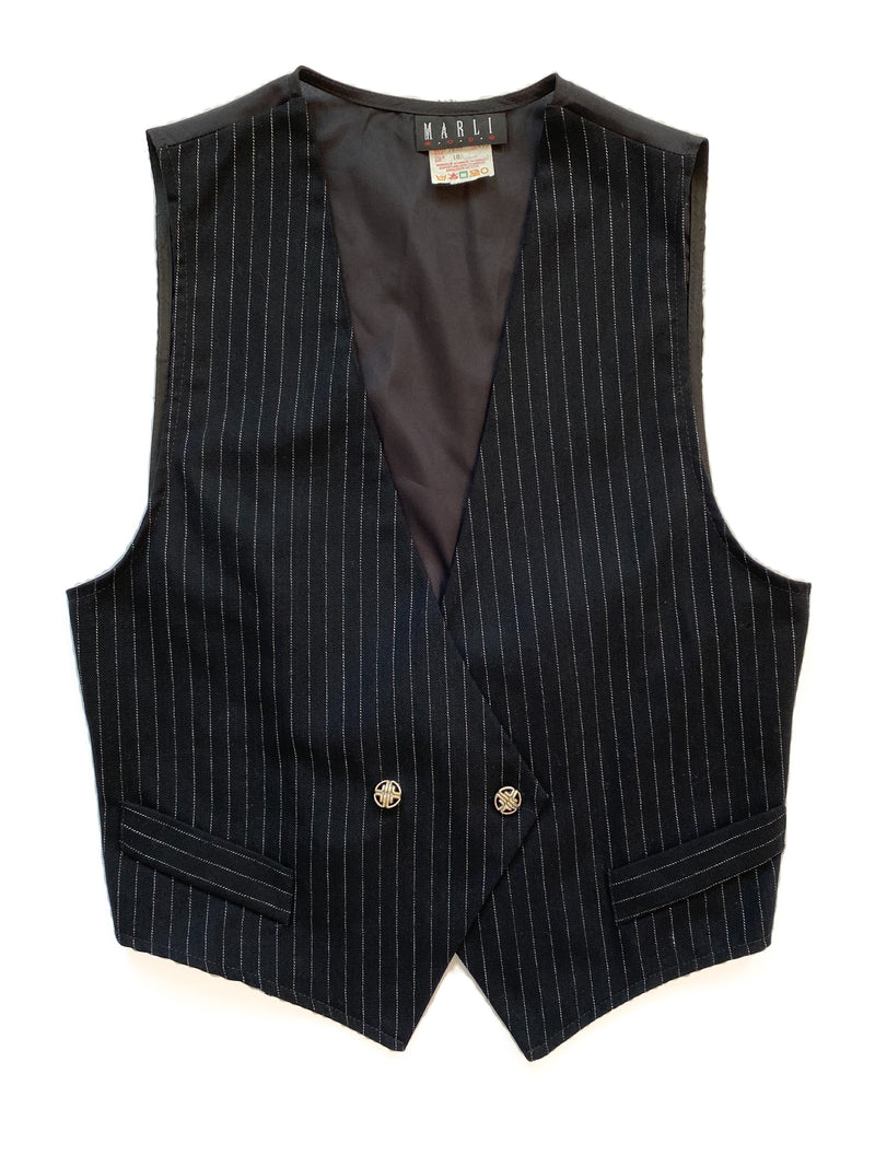 1980s Three-Piece Pinstripe Suit
