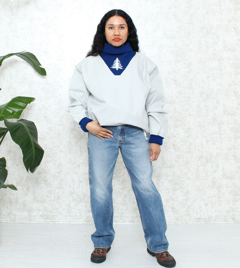 1980s Hand Knit Tree Sweater