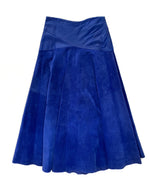 Gorgeous 1980s Full Suede Skirt