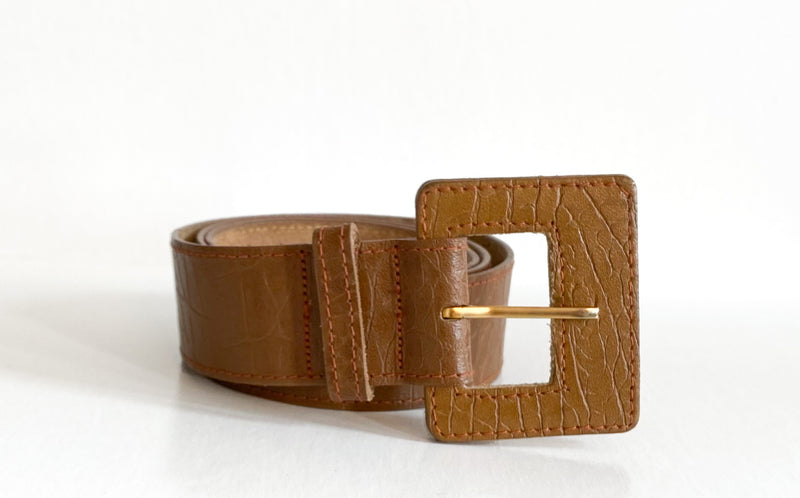 1980s Grainy Textured Belt